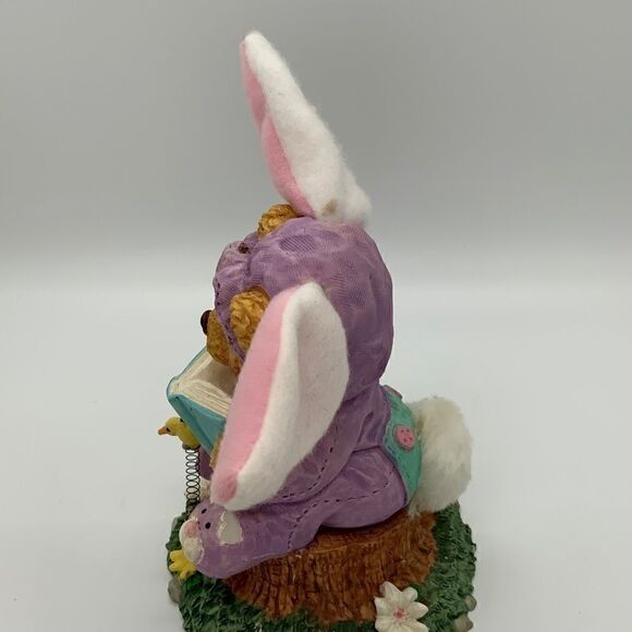 Vintage Teddy Easter Bunny PJs Easter Decoration - Picture 8 of 10